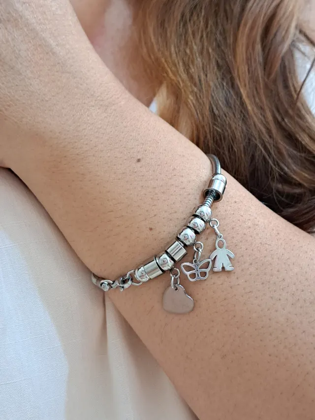 pulseira berloque menino aço inox - Aço Inoxidável • 100% À Prova D’Água | Alexa Semijoias pulseira berloque menino aço inox - Aço Inoxidável • 100% À Prova D’Água | Alexa Semijoias