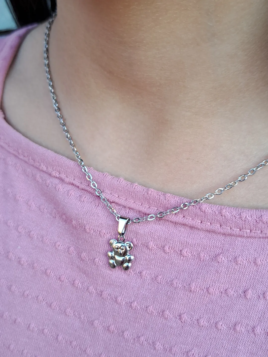 Conjunto Infantil Ursinho em Aço Inox - Aço Inoxidável • 100% À Prova D’Água | Alexa Semijoias