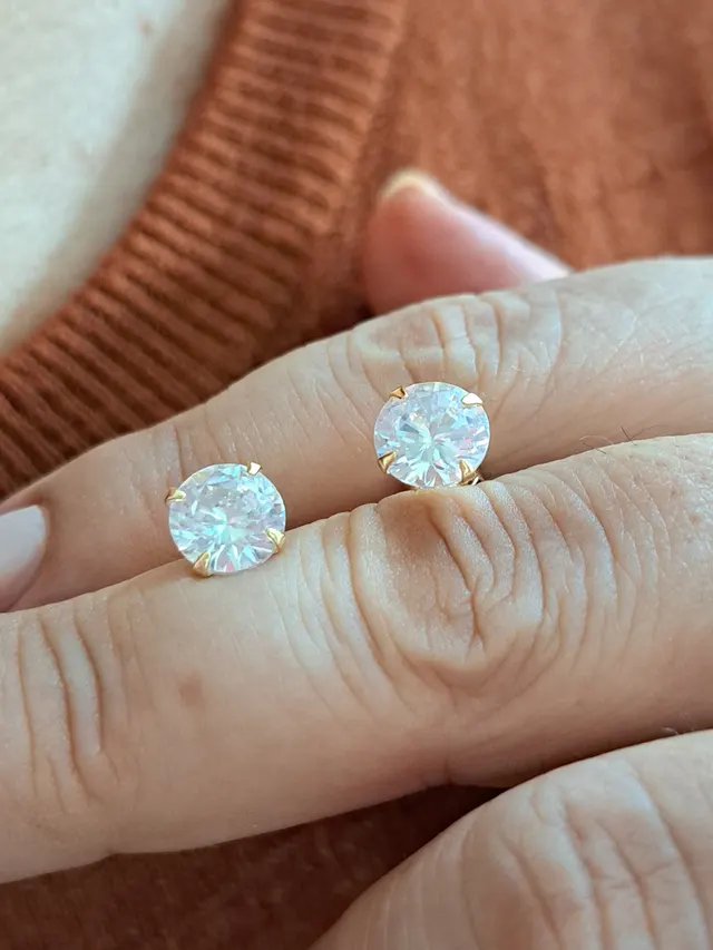 brinco ponto luz 8mm - Semijoia Banhada a Ouro 18k | Alexa Semijoias brinco ponto luz 8mm - Semijoia Banhada a Ouro 18k | Alexa Semijoias