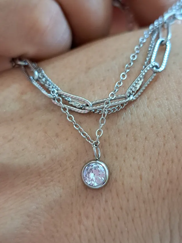 pulseira, trio aço inox com ponto luz - Foto 3 | Alexa Semijoias pulseira, trio aço inox com ponto luz - Foto 3 | Alexa Semijoias